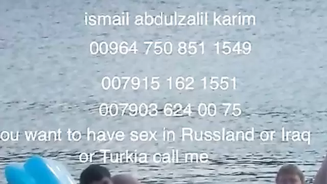 Azer stretched the woman's wide holes with his penis