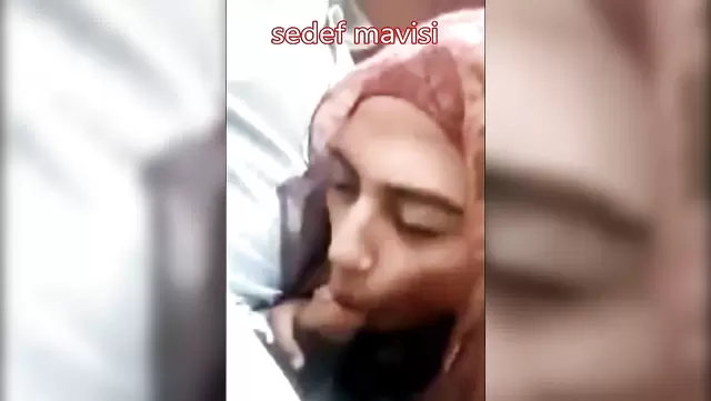 Azerbaijani beauty gives a blowjob to her husband